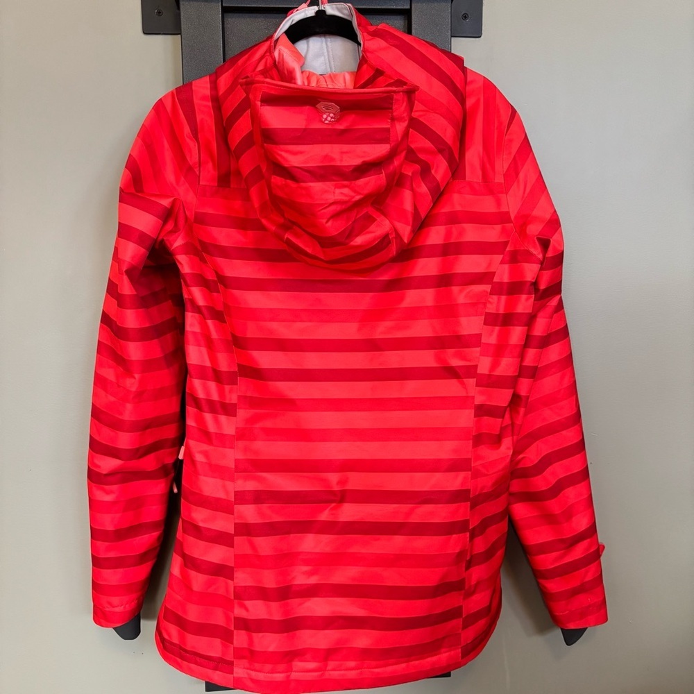 Mountain Hardwear Dry.Q Thermal Ski Jacket Women M Red Striped Insulated Snow​ - Picture 6 of 10